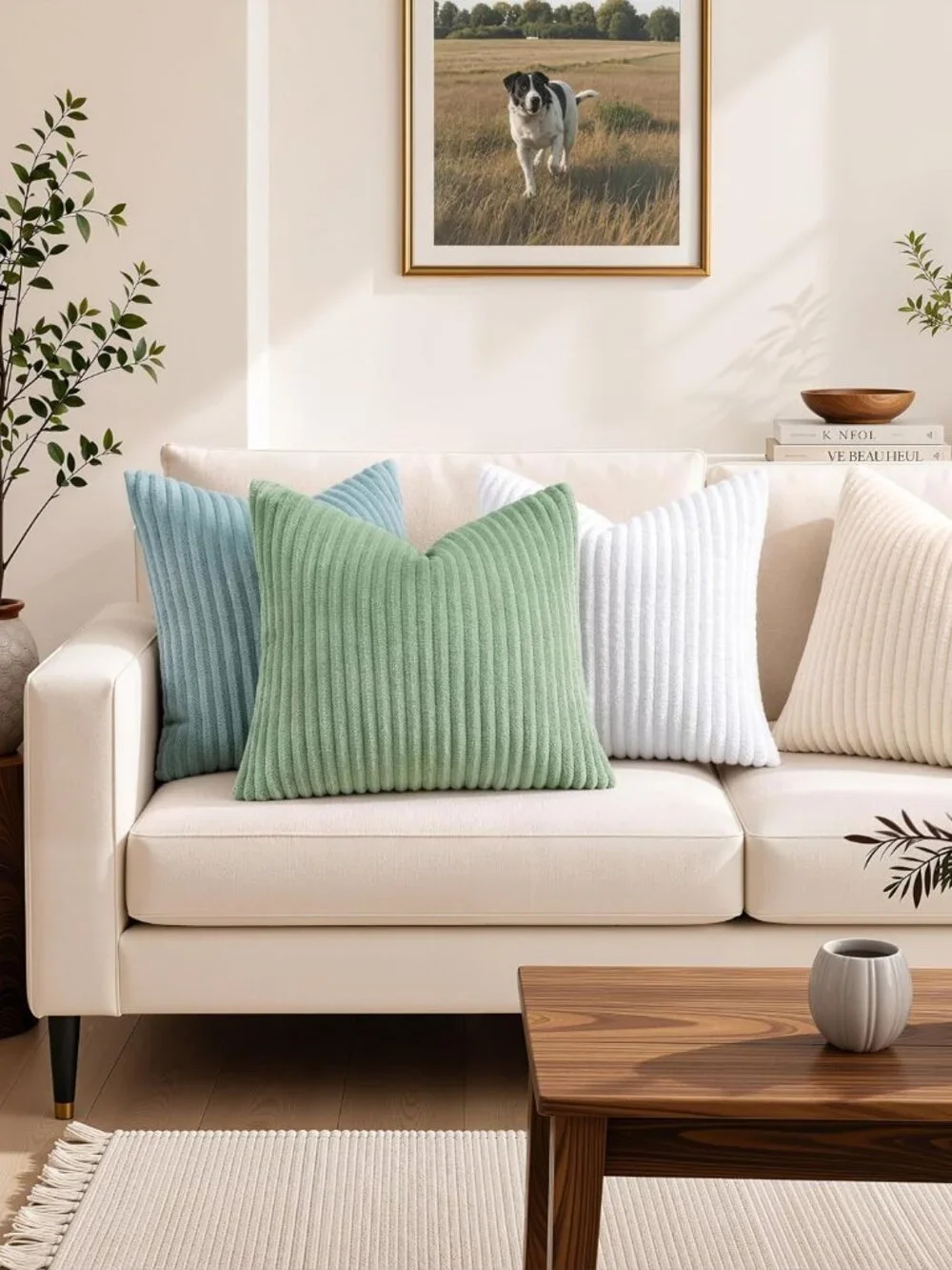 Miami Plush Flannel Throw Pillow Covers, 20
